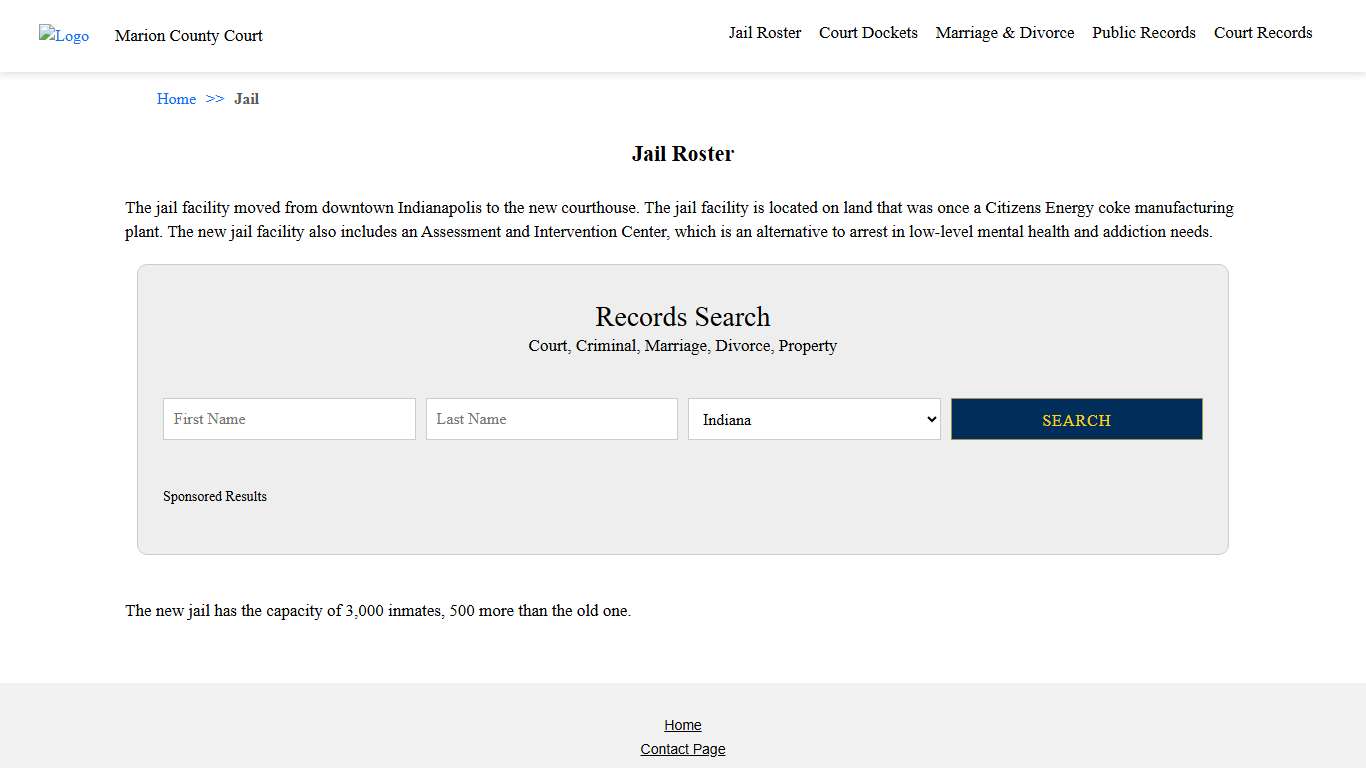 Jail Roster Marion County Court